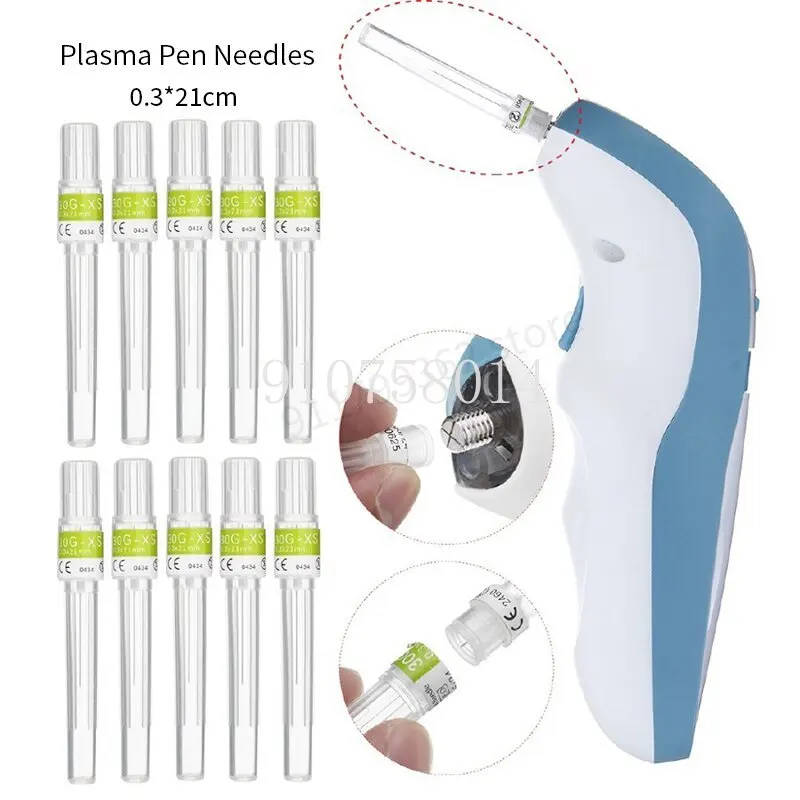 

0.3*21mm Fine Thick Needle 10/20/50 Pieces Fibre Cell Magnetic Levitation Plasma Pen Needle for Eyelid Lift Tattoo Removal