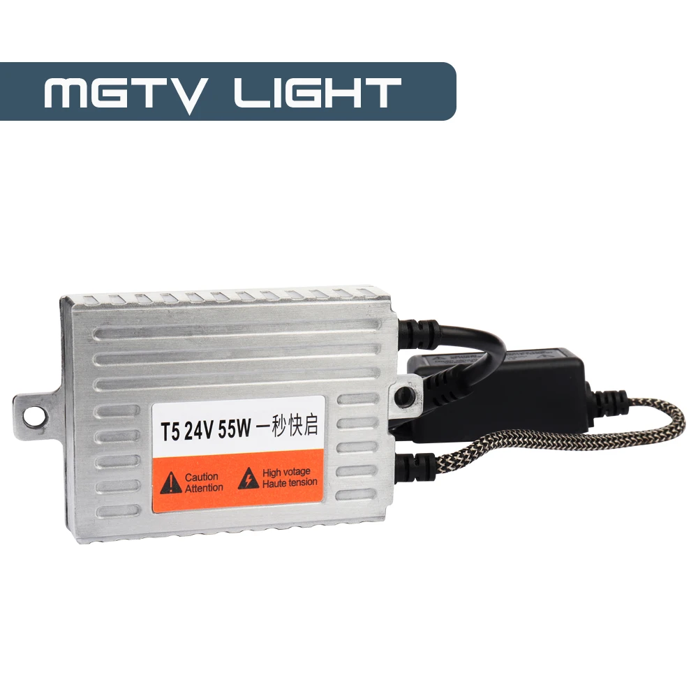 24В 55ВТ ФАРА HID Xenon комплект Slim Ballast грузового автомобиля свет H1 H3 H7 H8 H9 H11 9006 9005 9012/HIR2 D2H H4H/L 6000K 4300K включено.