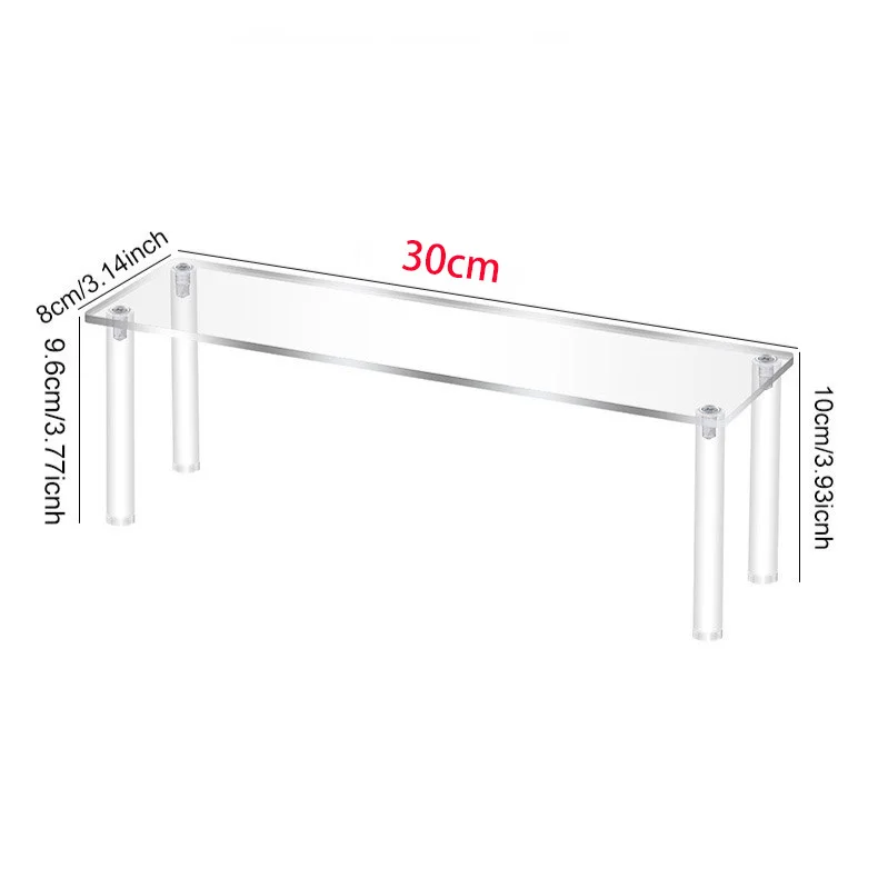

1-4-х уровневая прозрачная акриловая трапециевидная подставка для игрушек, модель автомобиля, настольная полка для хранения ювелирных изделий, духов
