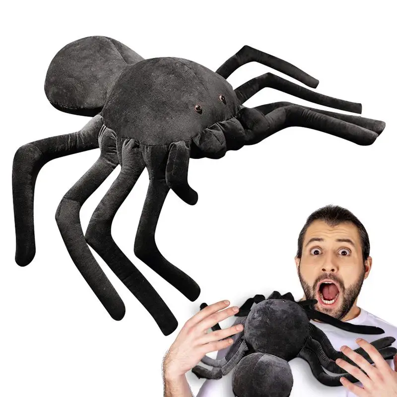 

Spider Plushie Halloween Stuffed Animal Huggable Fake Spider Toy Halloween Collectible Spider Plush Giant Spider Pillow Stuffed
