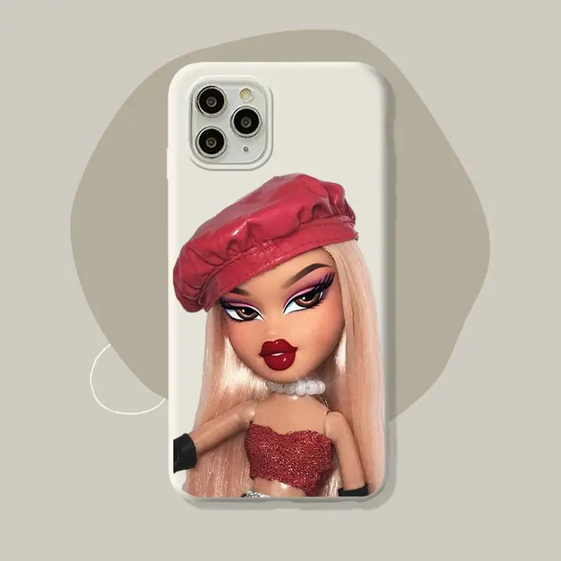 Фото Модный чехол для телефона с куклой для iPhone 11 12 13 Mini Pro Xs Max 8 7 6 6S Plus X XR, однотонный чехол карамельных цветов №5