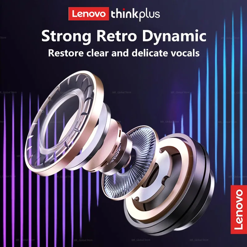 TWS-наушники Lenovo LP80 Pro с поддержкой Bluetooth 5 3 и двойным шумоподавлением