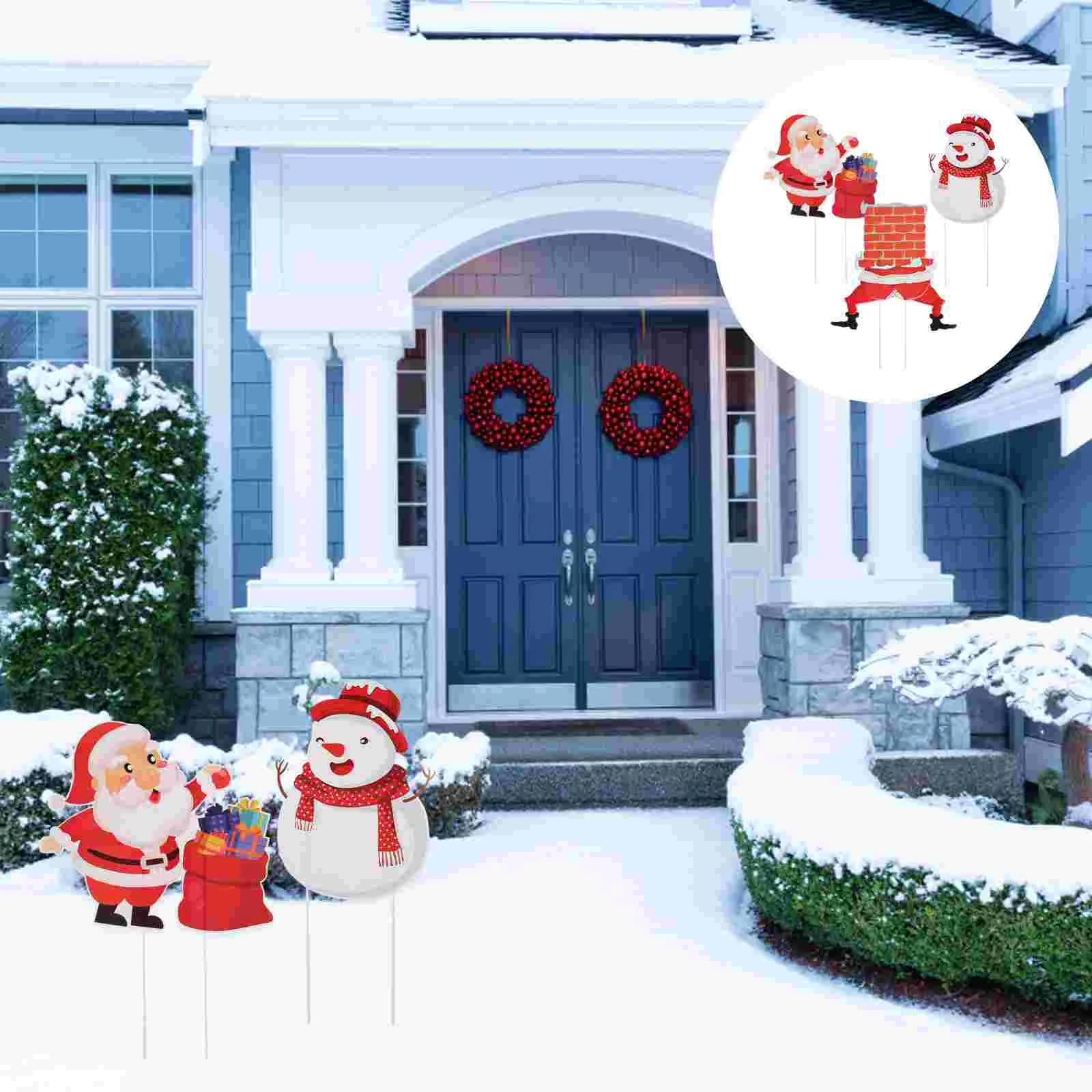 

3PCS Lightweight Adorable Christmas Signs Party Supplies for Decoration Home