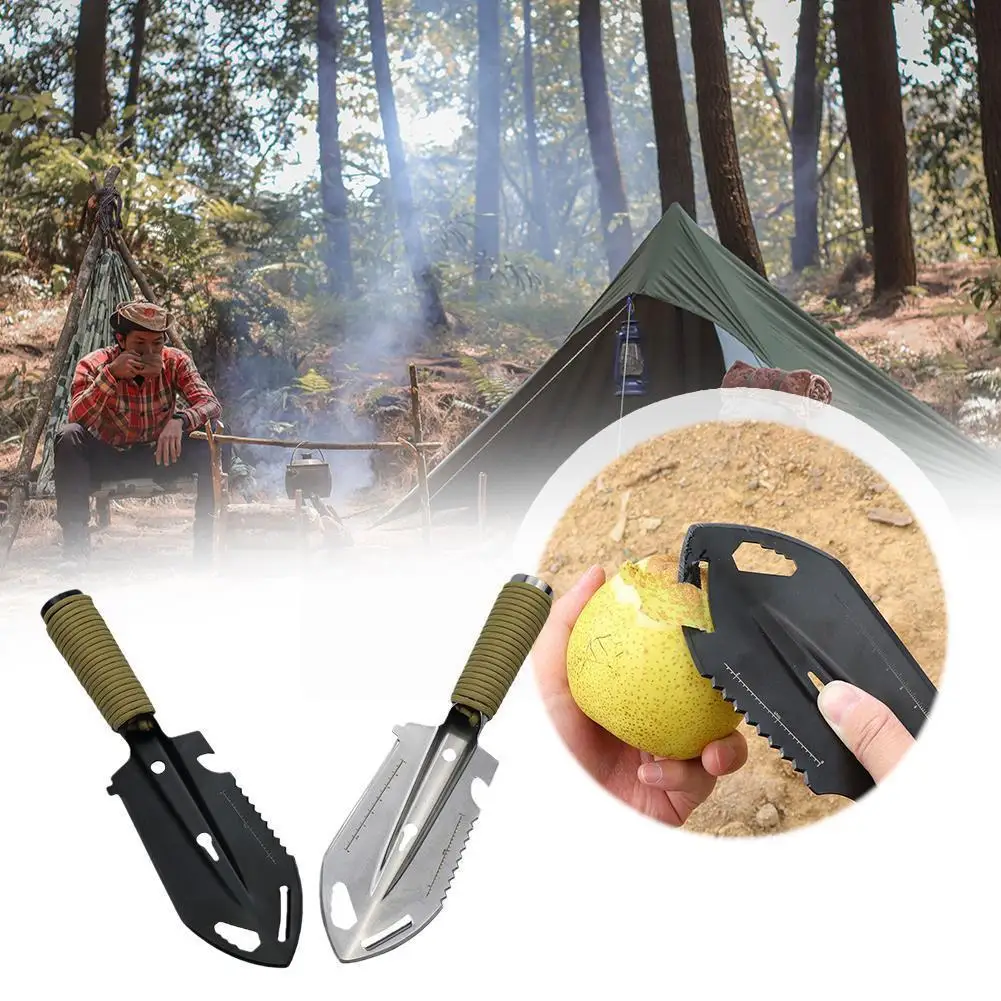 

In 1 Steel Garden Shovel Spade Hexagon Wrench Nail Outdoor Peeler Tools Digging Ruler Survival Fruit Knife Puller Q0z7