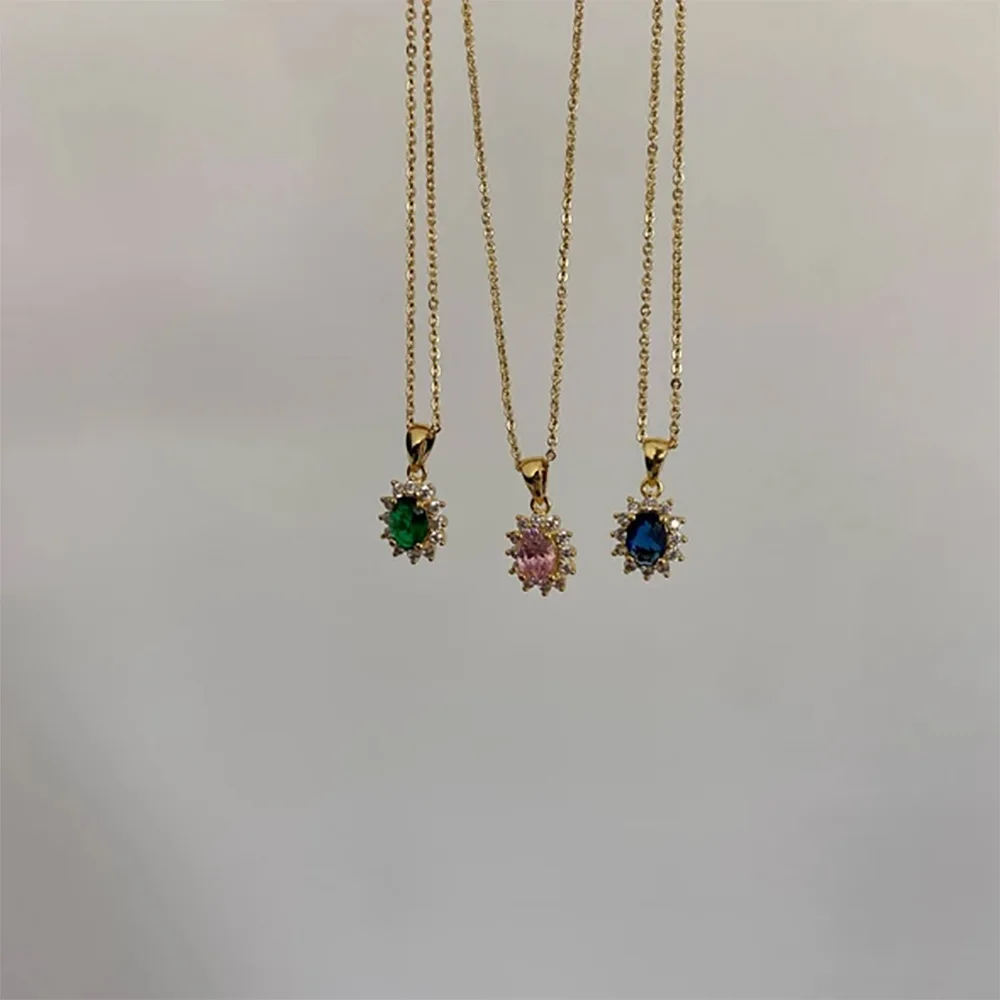 Possession Necklace Zircon Heart Pendant Necklace For Women Simple Ladies Birthday Gift Jewelry Wholesale Direct Sales