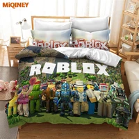 miqiney popular games robloxes 3d bedding set duvet cover customkingeuropeusa king quiltblanket cover set drop shipping