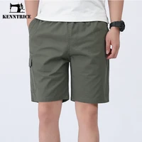 kenntrice 2022 men casual shorts fashion cotton street wear cargo shorts multiple pockets outdoor solid short pants plus size