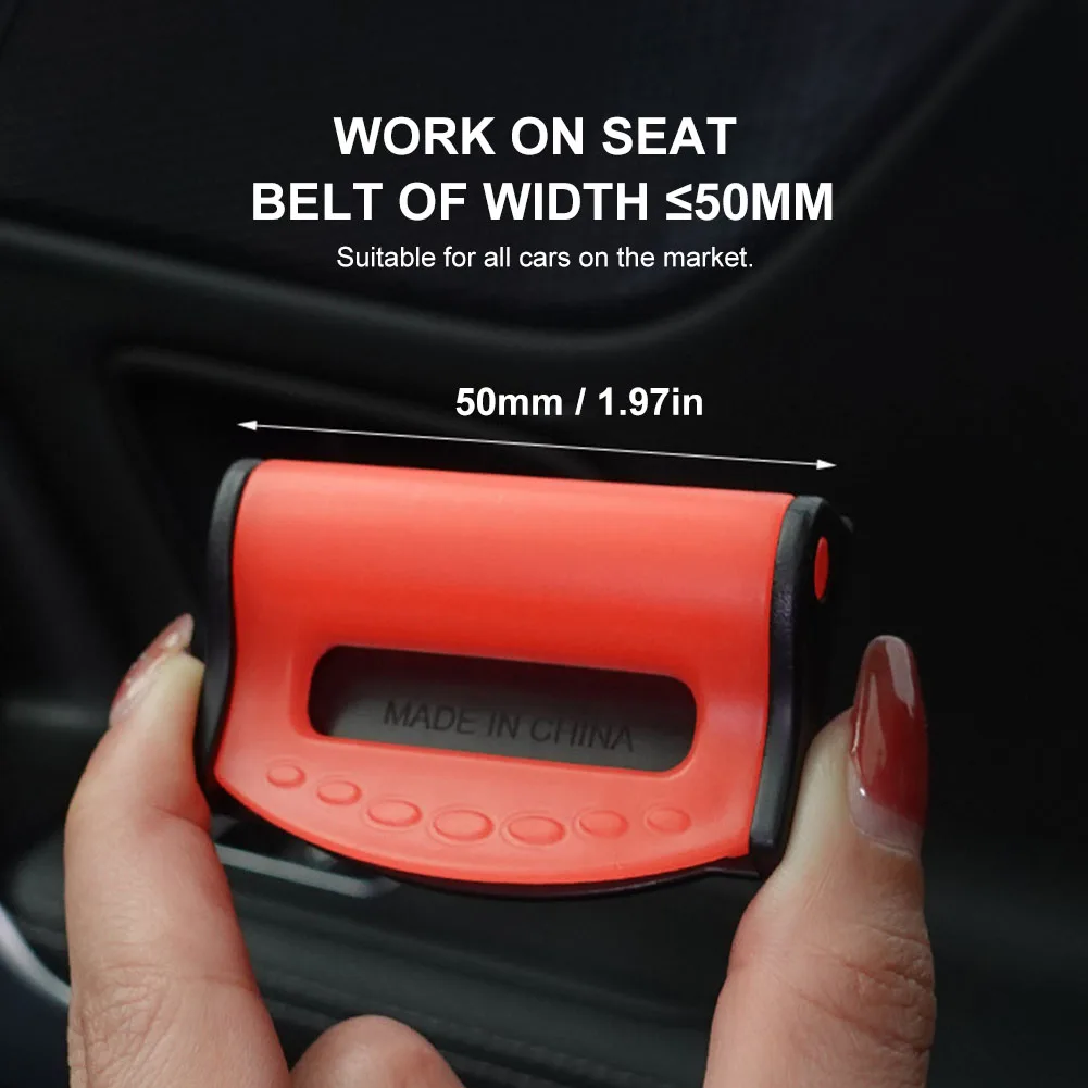 

2pcs Car Seat Belts Anchor Safety Protection 4 Colors Universal Safety Adjustable Auto Stopper Buckle Plastic Clip Car Accessory