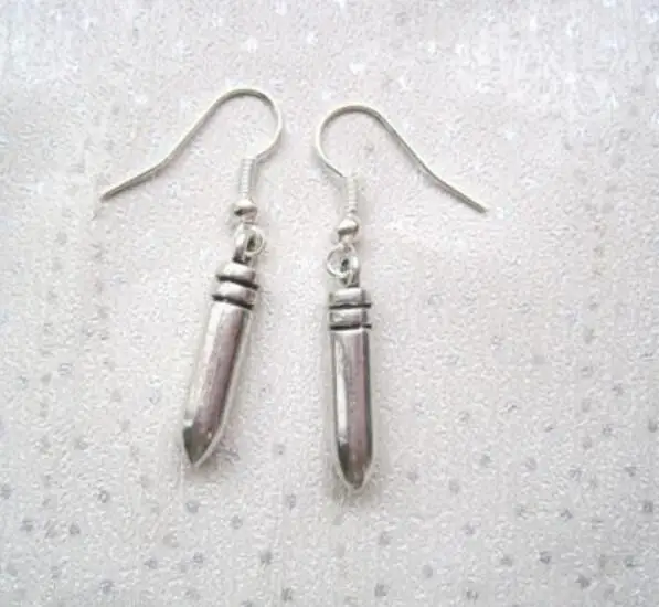 Mixed Vintage Silver Drop Earrings Gun Pistol Bullets Charms Dangle For Women Jewelry Gifts Accessories |