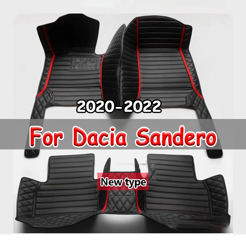 Фото Автомобильные коврики для Dacia Sandero III DJF 2020 2021 2022, пылезащитные автомобильные коврики, автомобильные аксессуары, комплект интерьера №1
