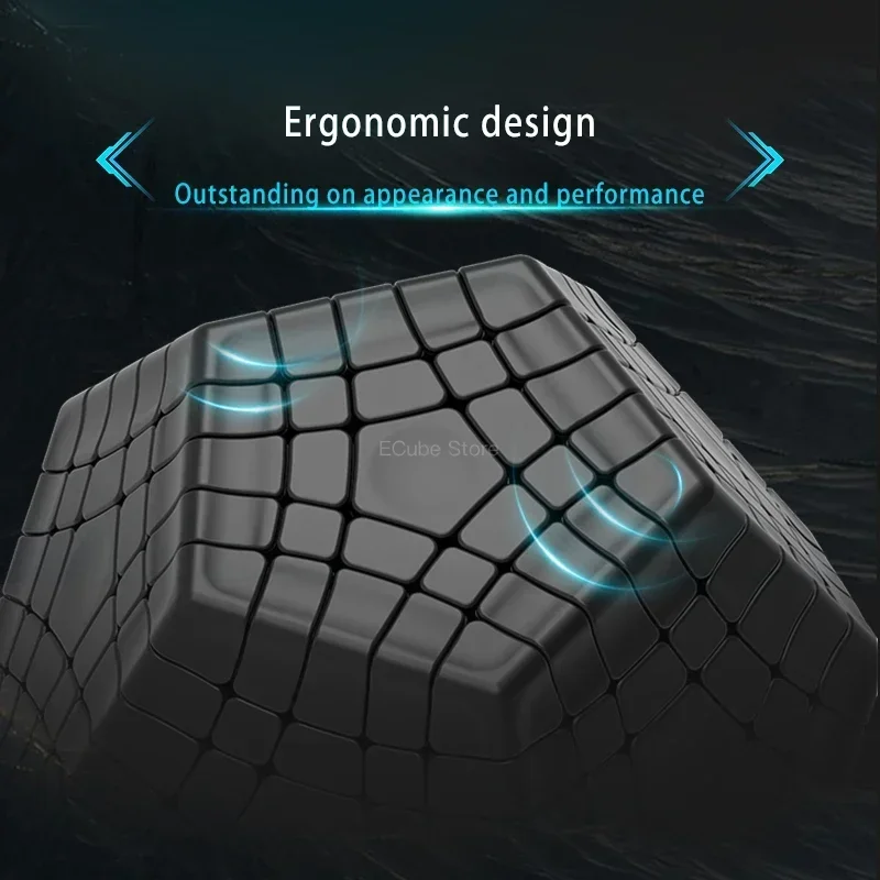 DianSheng 5x5 Megaminx Cube Galaxy Gigaminx Магнитная наклейка без наклеек Magic Speed Puzzle Игрушка для