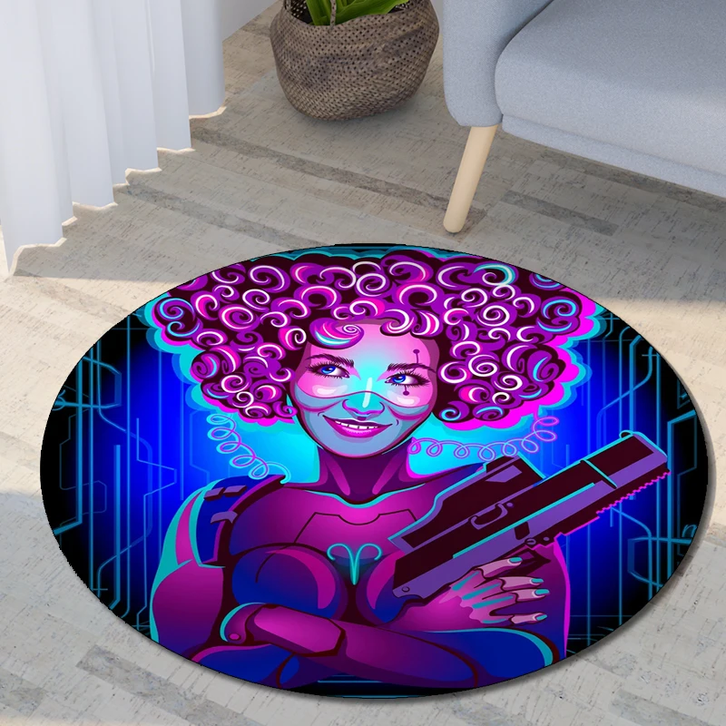 

Astrology Printed Round Carpet for Living Room Mat for Children Floor Rug Yoga Mat Bedroom E-sports Chair Non Slip Mats Gift