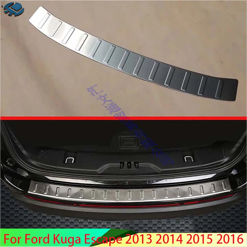 

For Ford Kuga Escape 2013-2016 Stainless steel rear bumper protection window sill outside trunks decorative plate pedal 2014