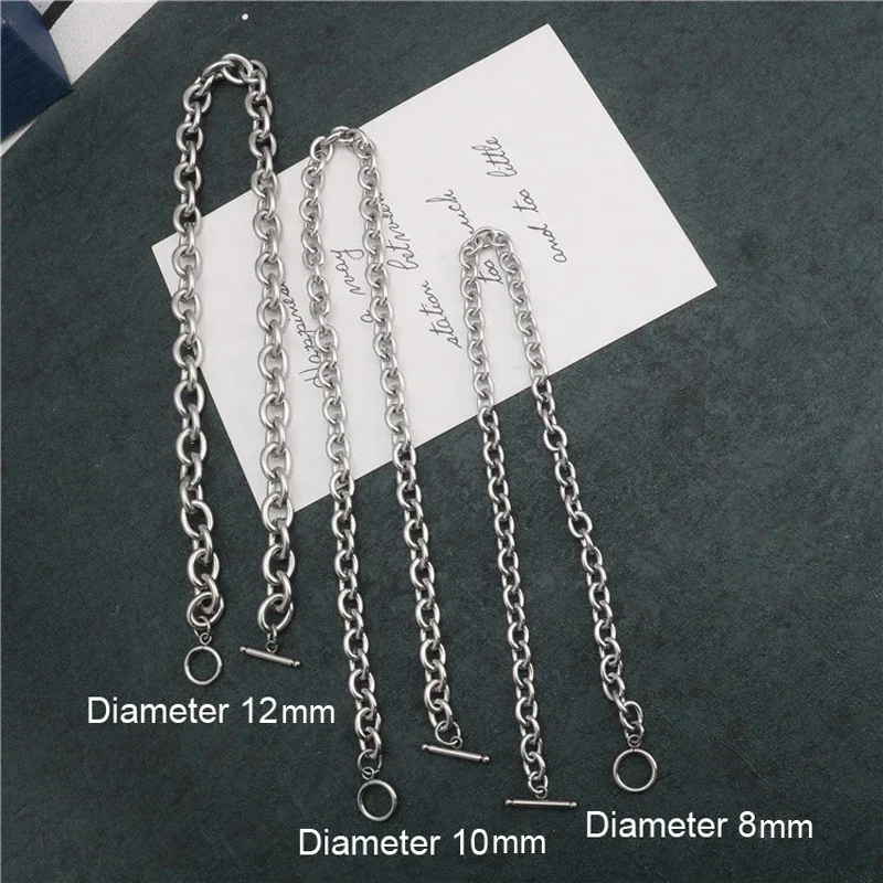 O-chain Necklace Women Stainless Steel Fashion Long Jewelry for Neck Gifts Woman Accessories Steampunk Wholesale