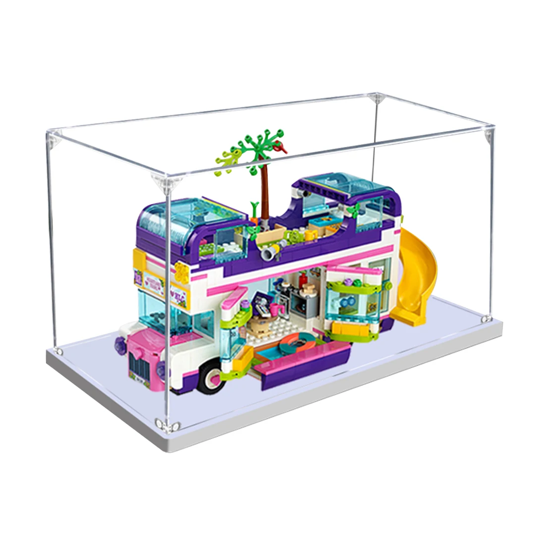 

33 X 20 X 24cm 2mm / 3mm Thick Plate Building Blocks Acrylic Display Box Case Dust Cover For 41395 - Level S Without Cohesion