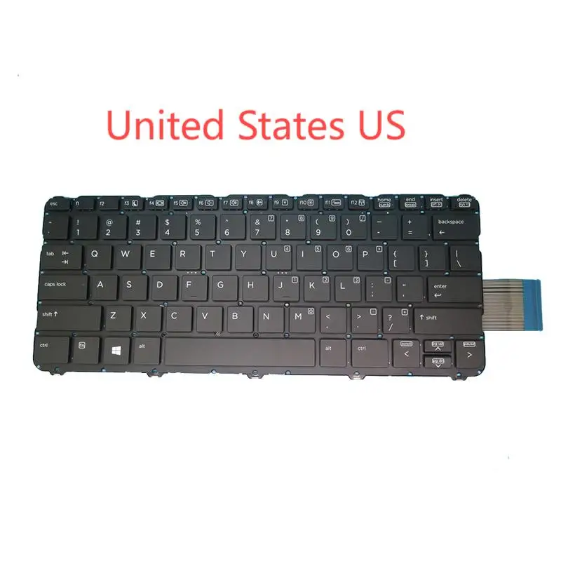 Клавиатура для HP Elite X2 1012 G1 9Z.NBMBV.30U NSK-CT3BV 9Z.NBMBV.301 6037B 0118001 США/Великобритания