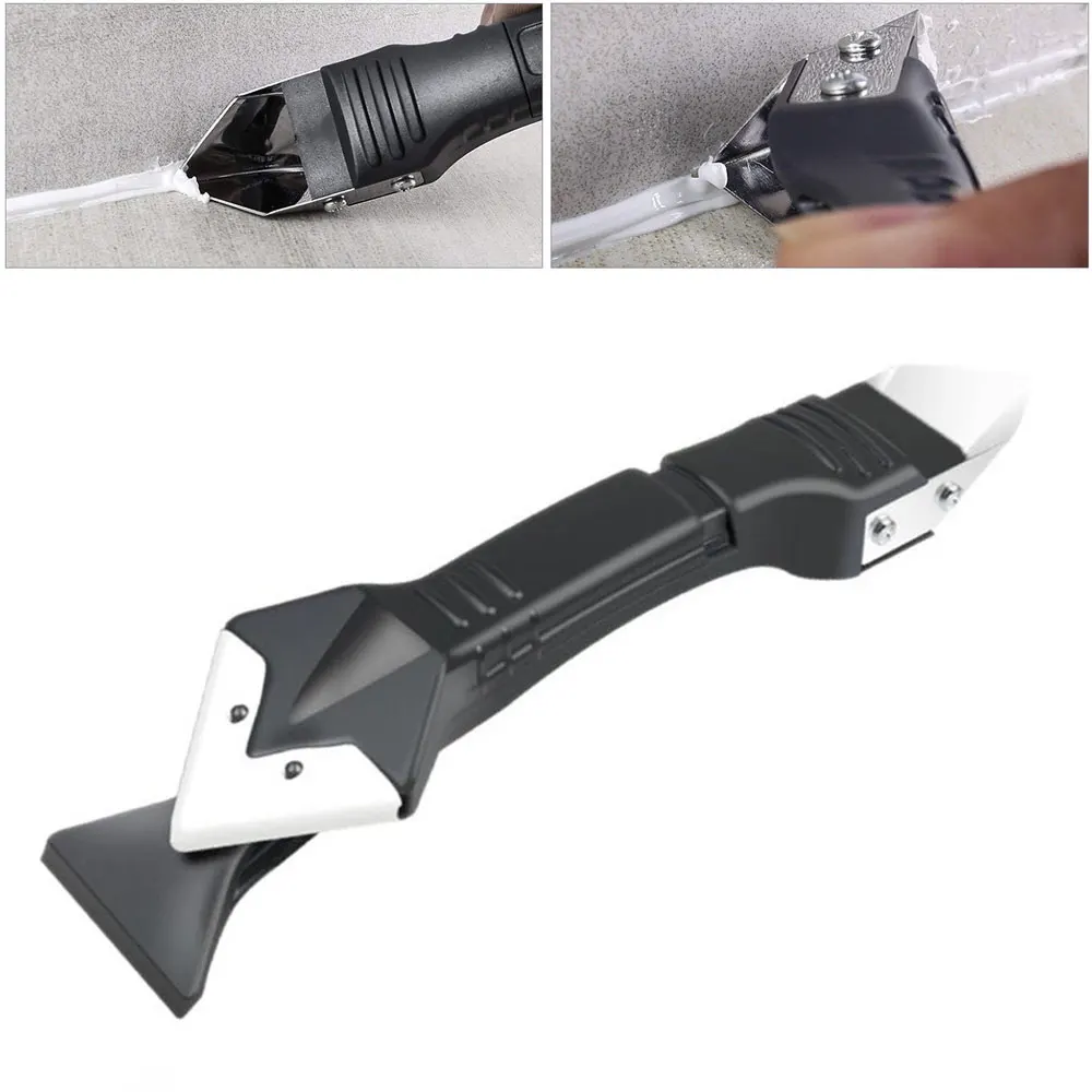 

1X 3 In 1 Sealant Remover Scraper Caulking Tool Grout Kit Tools Glass Rubber Cleaning Squeegee Decoration Tools Set Accessories