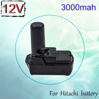 3 0ah 3000mah12v li ion rechargeable battery for 10 8v hitachi cordless electric drill screwdriver db10dl fcr10dl wh10dc bcl1015