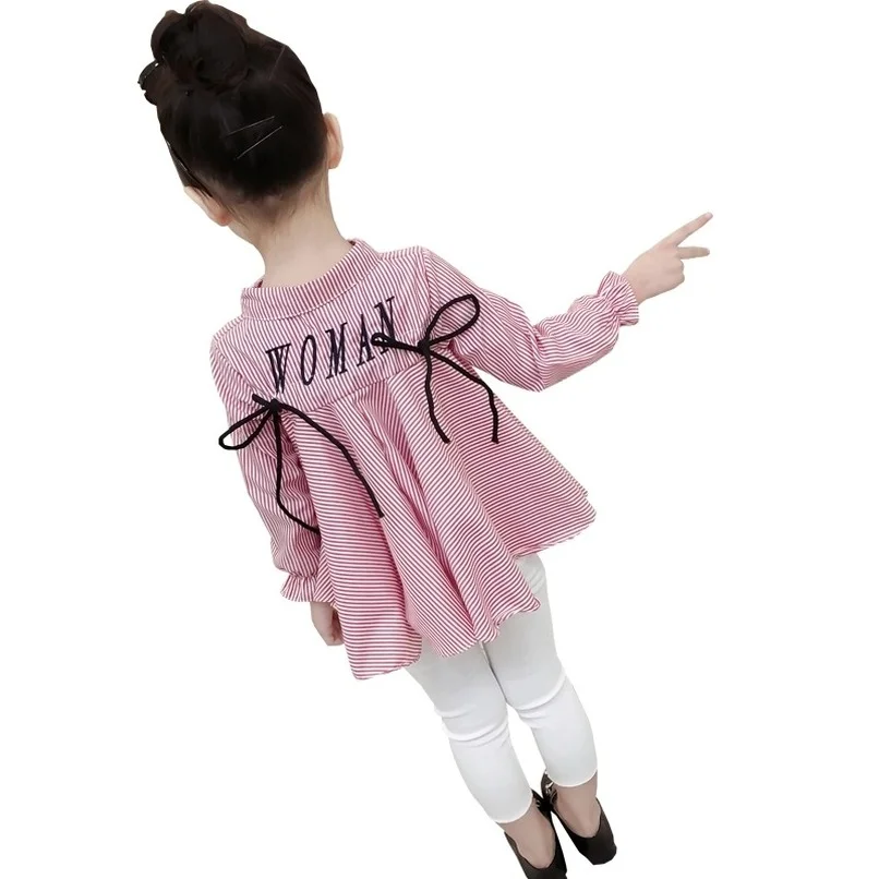 Дизайнерские рубашки для девочек блузки в Корейском стиле детей весна-осень