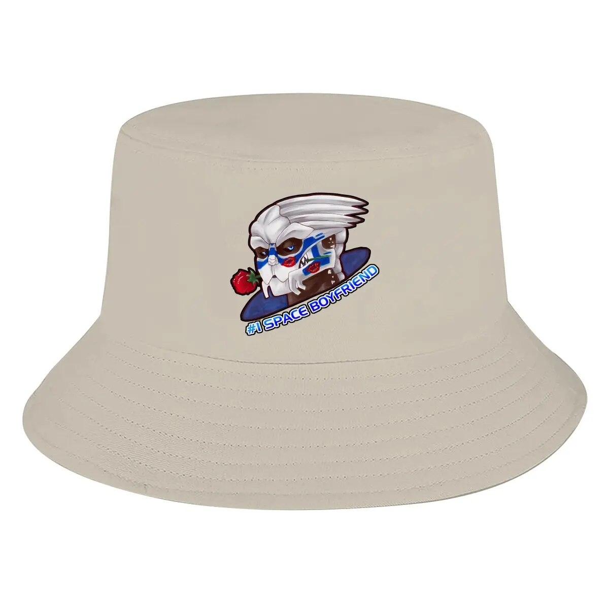 

Space Boyfriend Garrus Unisex Bucket Hats Mass Effect ME1 Game Hip Hop Fishing Sun Cap Fashion Style Designed