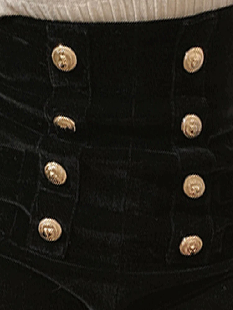 Lautaro весна лето короткие черные эластичные мягкие бархатные шорты женские с