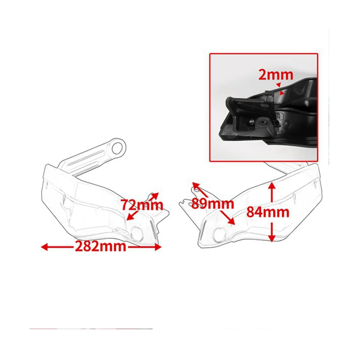 Мотоциклетная защита на руль лобовое стекло для Honda CRF1100L Africa Twin Adventure Sports 2020 2021