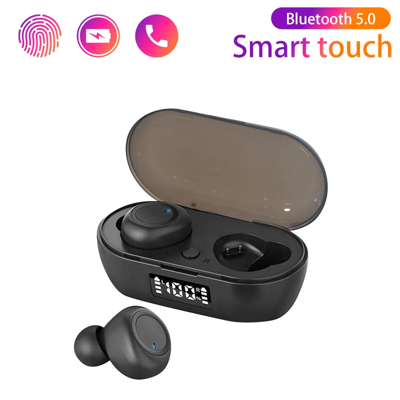 

Bluetooth 5.0 Earphones TWS Wireless Headphones In Ear Smart Touch Earbuds Waterproof Sports Headset With Microphone For Xiaomi