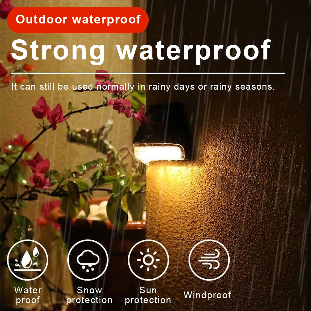 

Настенная лампа на солнечной батарее для лестницы