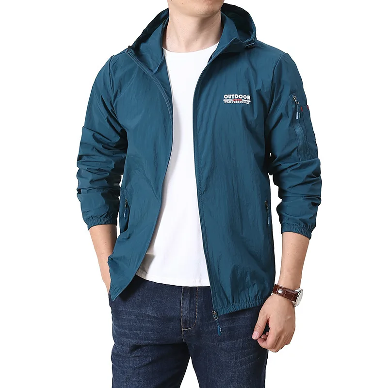 

2022 Men's New Sunscreen Summer Outdoor Fishing and Running Casual Sportswear Light Comfortable Speed Coat