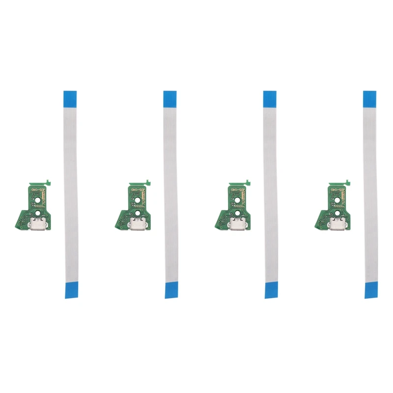 

Hot 3C-4X For PS4 Controller Micro-USB Charging Socket Circuit Board JDS-040 12-Pin Cable Port