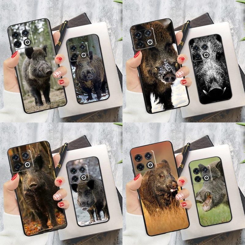 Чехол Animal Wild Boar для OnePlus Nord CE 4 2 3 Lite N20 N30 9 10 Pro 8T 9RT 10T 10R 12R 13R 11 12 13 Cover