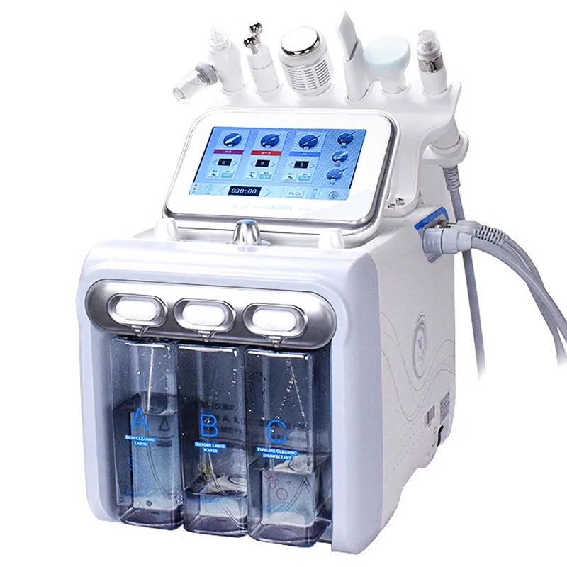 

Hottest Korea 7 in 1 Multifunctional H2O2 Oxygen Hydra Dermabrasion Ultrasonic Facial Machine