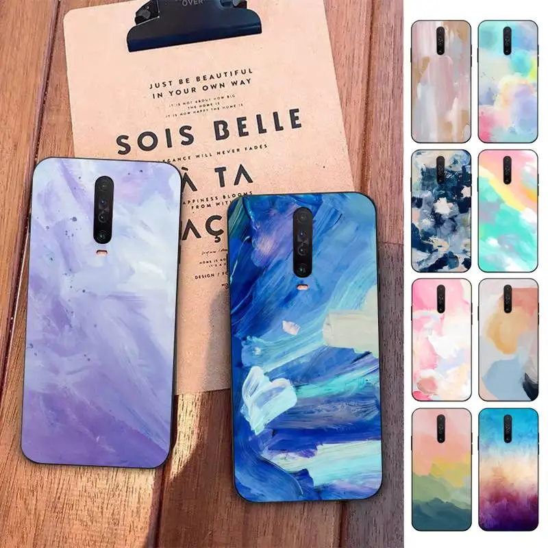 

Watercolor Painting color Phone Case For Redmi 5 6 7 8 9 10 plus pro 6 7 8 9 A GO K20 K30 K40 pro plus F3 Fundas