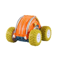 new mini cartoon car model flip two sided rc car stunt drift 360 degree rotation children boy toys