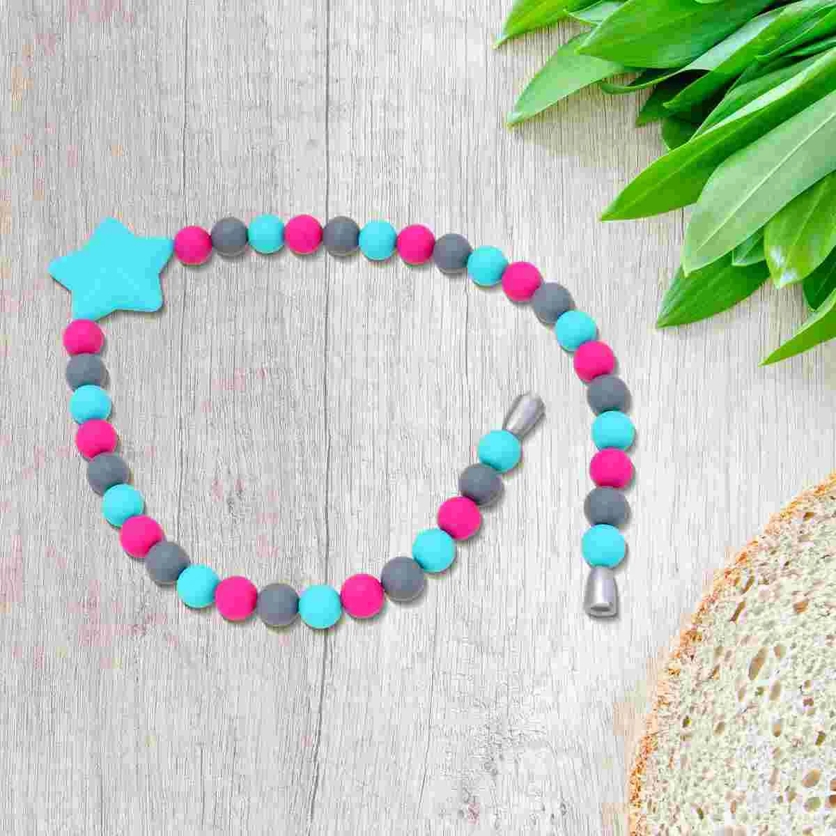 

Necklace Infant Baby Newborn Chain Chew Silicone Molar Toddler Teething Toy Chewing Teethergum Shower Gift Ring Biting Jewelry