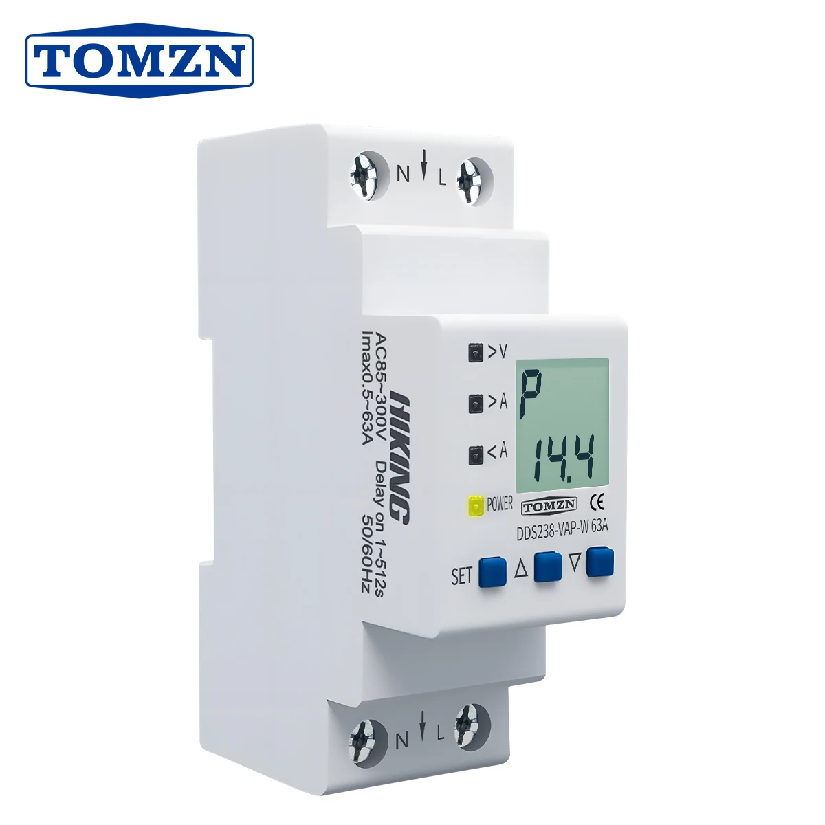

TOMZN Мини реле повышенного напряжения 63A 110В 230В