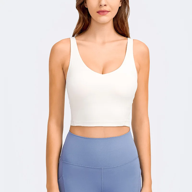 

Solid Back Sports Outdoor Underwear Women Bras Shockproof Running High Strength Yoga Bra Sports Vest Bralette for Women