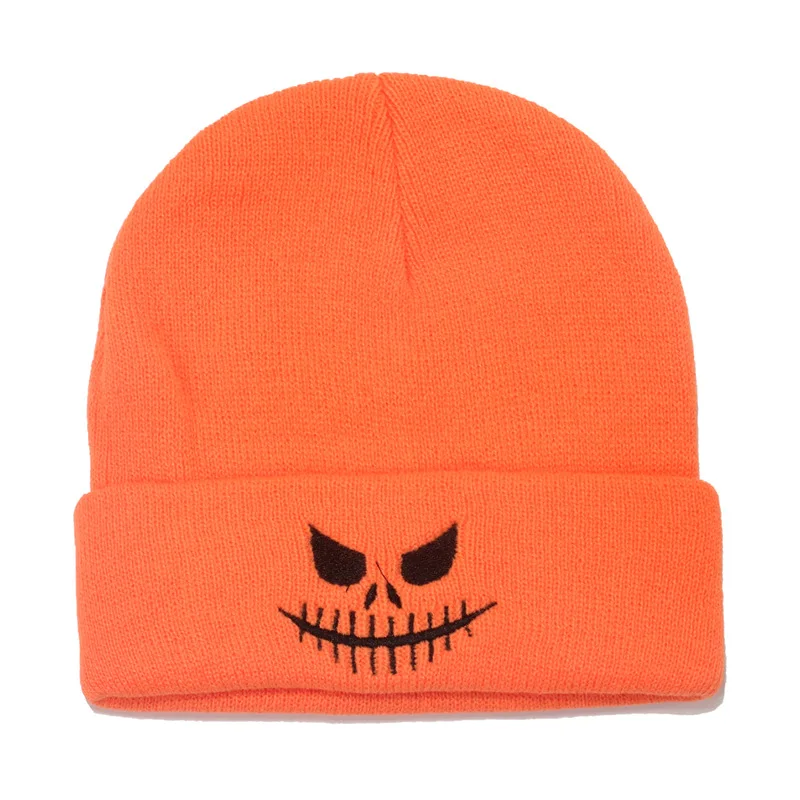 

Embroidery Cartoon Cat Smile Winter Hat For Men Earflap Ride Bike Warm Skullies Beanie Hip Hop Women Knitted Ski Hat Male Cap