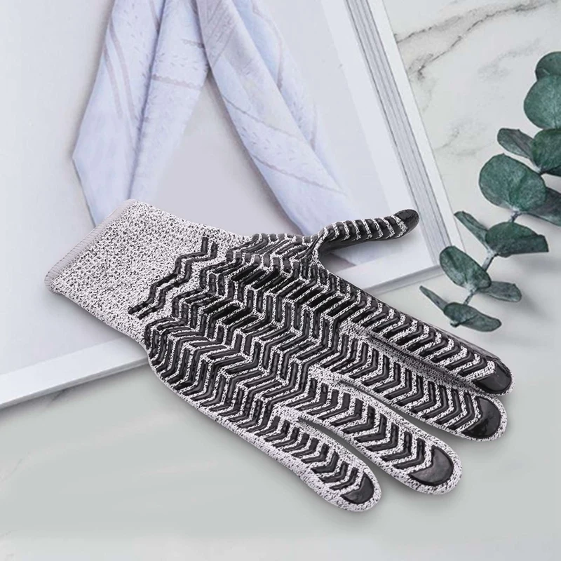 Перчатки для защиты от порезов Нескользящие силиконовые перчатки уровня 5