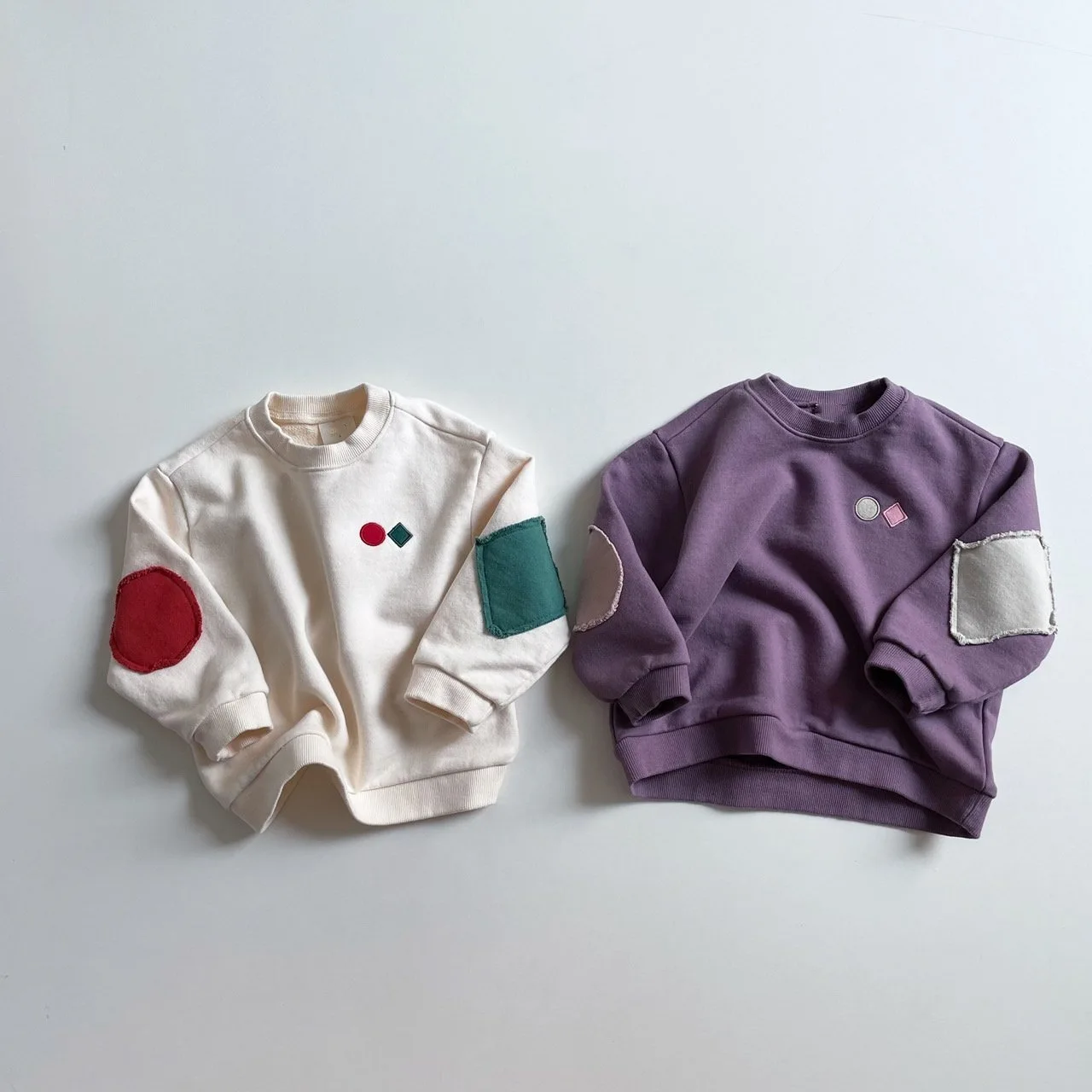 

Baby Boys Girls Autumn Sweatshirts New Casual Kids Boys Beige Purple Spring Tops Children Boys Clothes Outfit