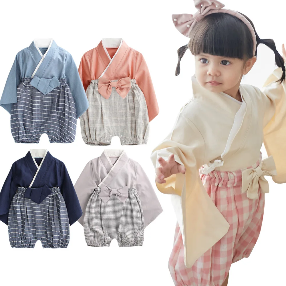 

Baby Clothes Retro Kimono +Shorts Baby Girl Clothing Short-sleeved Bathrobe Newborn Baby Kimonos Unisex Playwear Outfits Sets