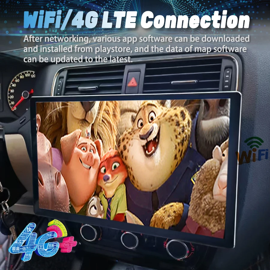 Автомобильный мультимедийный видеоплеер экран 13 3 дюйма 2K Android для Volkswagen VW Jetta 6 Bora