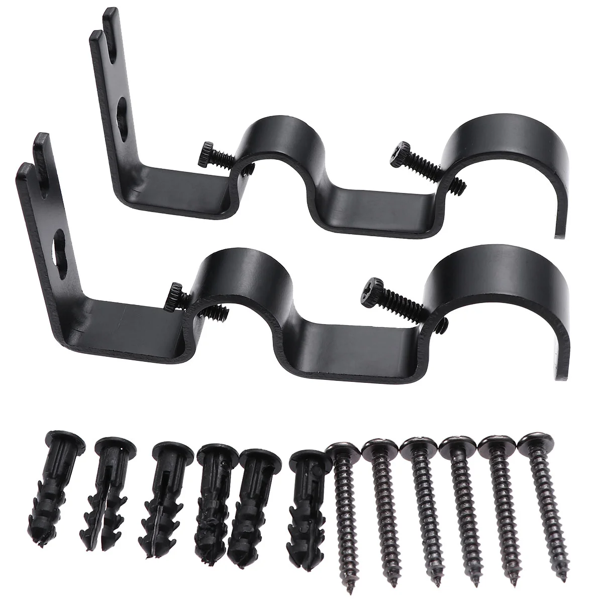 

Curtain Bracket Rod Pole Drapery Holderwall Drapescurtains Rods Hooks Brackets Mounting Adjustable Copper Double Holdbacks