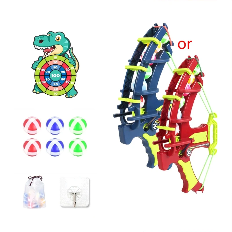 

Children's Interactive Suction for Doll with Bow Sticky Balls Educational Toy Portable Educational Brain Training Toys