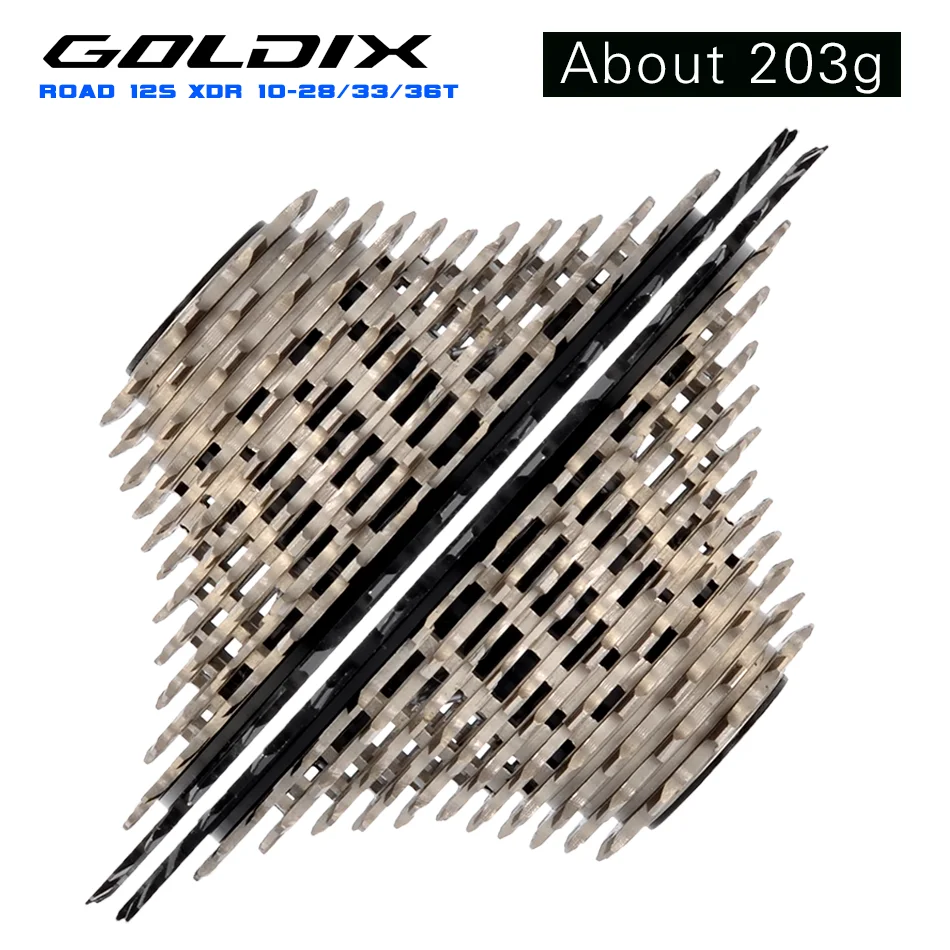 

GOLDIX 12s Road Xdr Cassette 10-28T 10-33T 10-36t K7 Steel Cnc Lightweight Gear for Electronic Shifting R9270 R8170 Red
