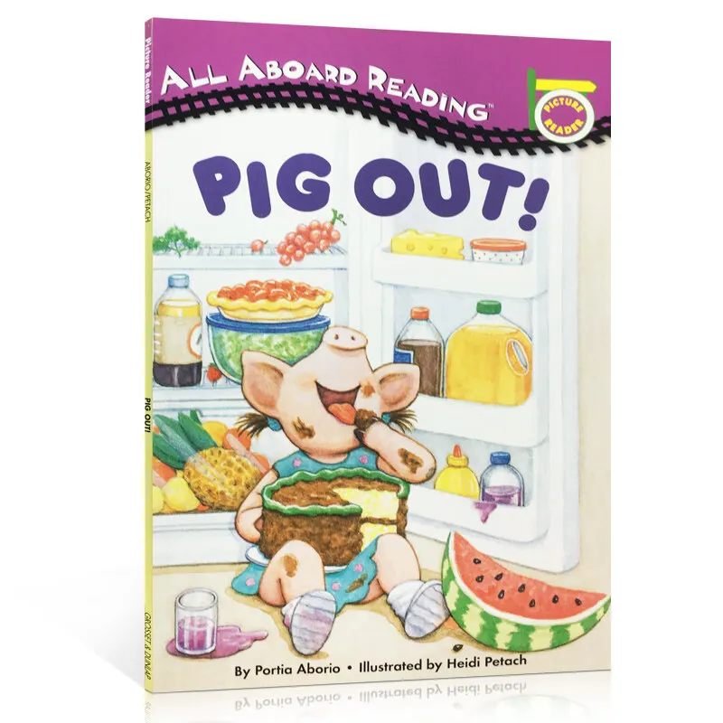 

Milumilu все на борт для чтения: Pig Out отправка звука английский оригинальная книга для детей родителей и детей для чтения