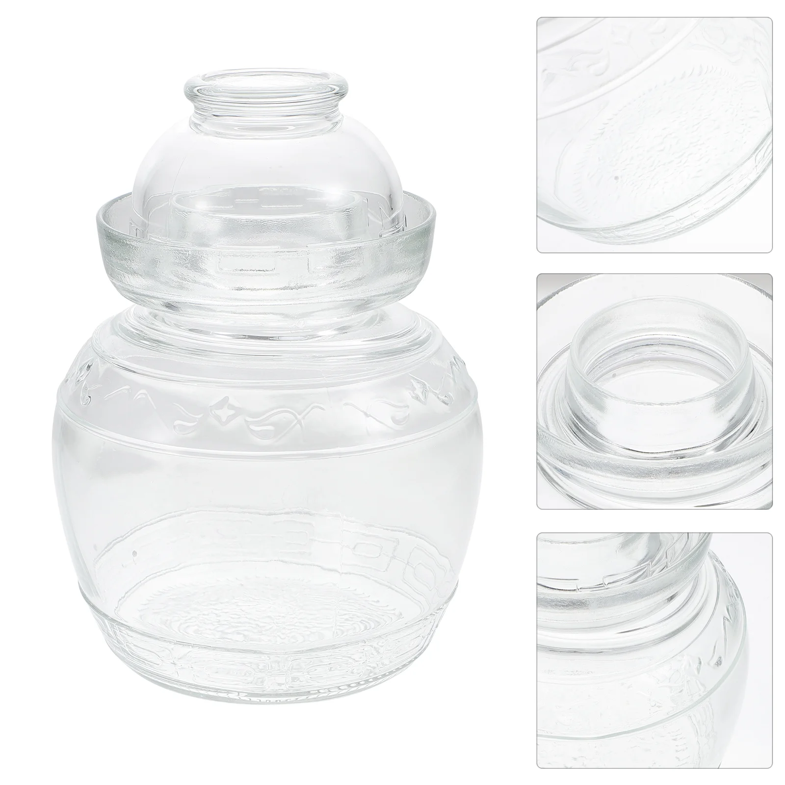 

Kombucha Jar Fermentation Starter Kit Kombucha Glass Jar Pickle Holder Galss Storage Jar Airlock Jar