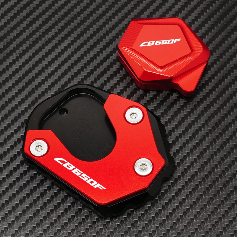 

For Honda CB650F CB 650 F Motorcycle Accessories Foot Side Stand Auxiliary Pad Kickstand Support Plate Enlarger