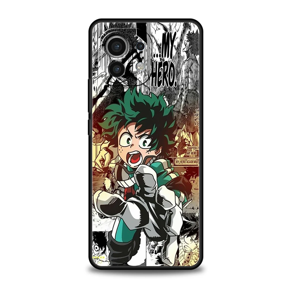 My Hero Academia Phone Case For Xiaomi Mi X3 X4 NFC F3 M3 M4 GT Note 9T 10T 10 11 Ultra 11T 11X 12 Pro Lite 5G Silicone Shell