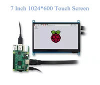 portable 1024x600 ultra hd display 7 inch tft lcd touch screen panel mini pc hdmi monitor usb no driver support raspberry pi